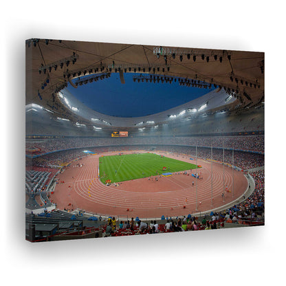 Bird's Nest Olympic Stadium, Stadium Canvas, Sport Art, Gift for him, Man Cave Decor, Art Print, Canvas Print Wall Art
