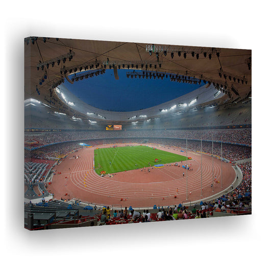 Bird's Nest Olympic Stadium, Stadium Canvas, Sport Art, Gift for him, Man Cave Decor, Art Print, Canvas Print Wall Art
