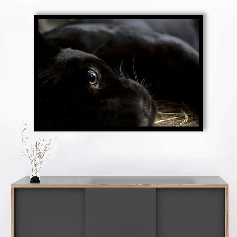 Black Panther Wall Art, Panther Art Wall Art, Panther Wall Decoration, Framed Art Print, Picture Framed
