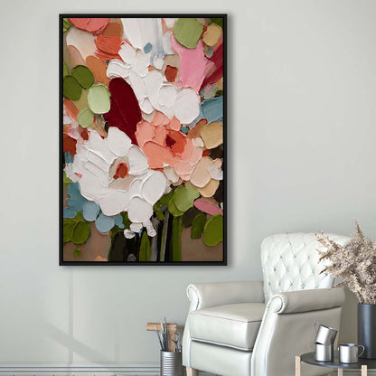 Bloomscape Painting Art, Wall Art Print, Framed Canvas Print, Floating Frame