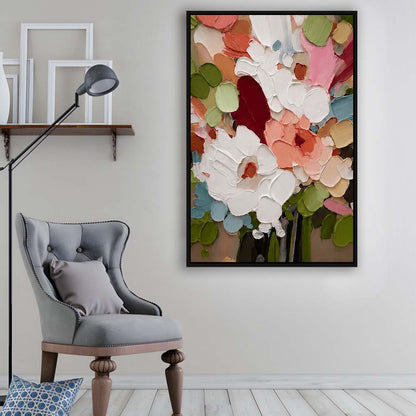 Bloomscape Painting Art, Wall Art Print, Framed Canvas Print, Floating Frame