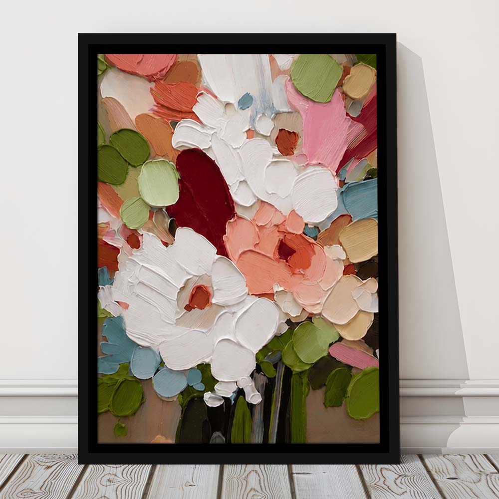 Bloomscape Painting Art, Wall Art Print, Framed Canvas Print, Floating Frame
