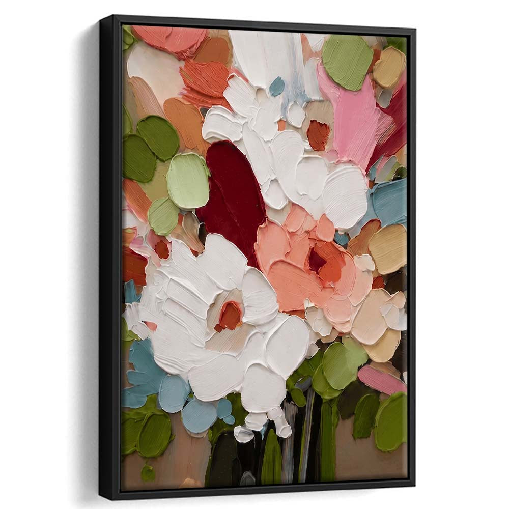 Bloomscape Painting Art, Wall Art Print, Framed Canvas Print, Floating Frame