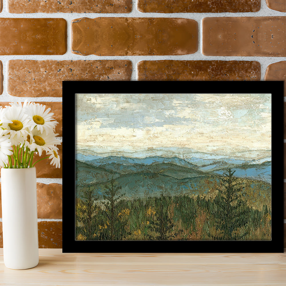 Blue Ridge View Ii Wall Art, Framed Art Print, Picture Framed
