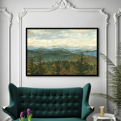Blue Ridge View Ii Wall Art, Framed Art Print, Picture Framed