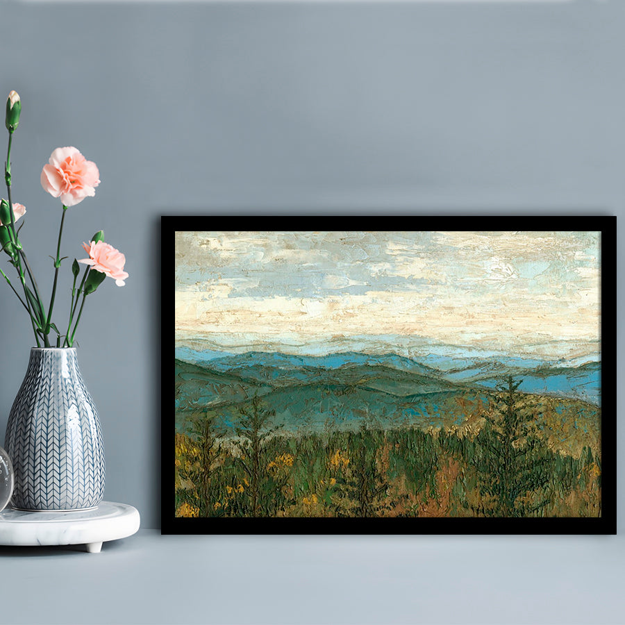 Blue Ridge View Ii Wall Art, Framed Art Print, Picture Framed