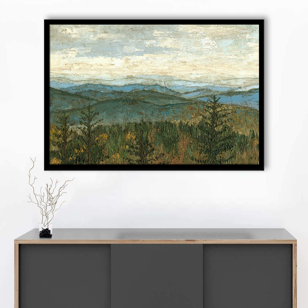 Blue Ridge View Ii Wall Art, Framed Art Print, Picture Framed