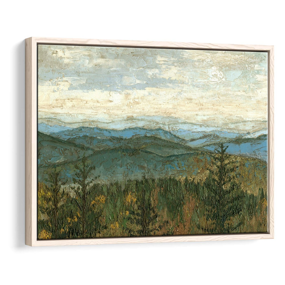 Blue Ridge View Ii Wall Art, Framed Cavas Print, Floating Frame