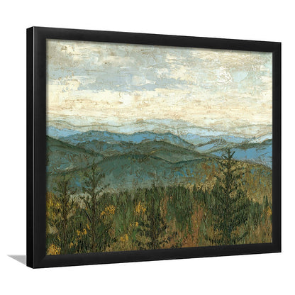 Blue Ridge View Ii Wall Art, Framed Art Print, Picture Framed