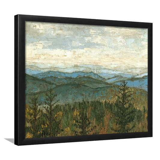Blue Ridge View Ii Wall Art, Framed Art Print, Picture Framed