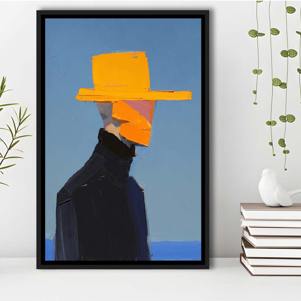 Bold Color Portrait Art  Modern Chic Wall Art Print, Framed Canvas Print, Floating Frame