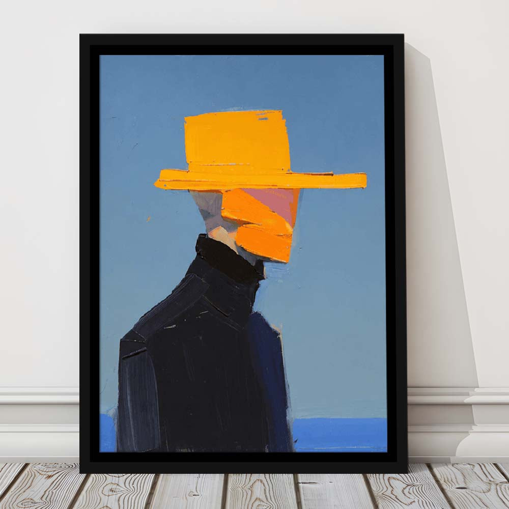 Bold Color Portrait Art  Modern Chic Wall Art Print, Framed Canvas Print, Floating Frame