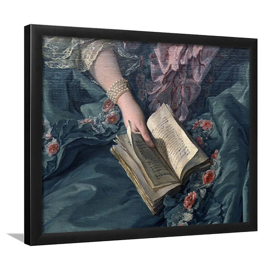 Book Reading Art Print, Altered Art, Bedroom Print, Pink Print Art, Framed Art Print Wall Decor, Framed Picture
