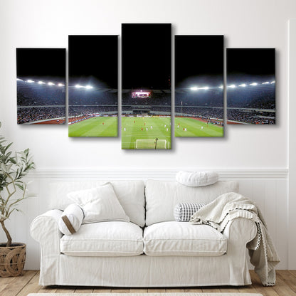 Boris Paichadze Dinamo Arena, Stadium Canvas, Sport Art, Gift for him, 5 Panel, Large Canvas, Canvas Print Wall Art