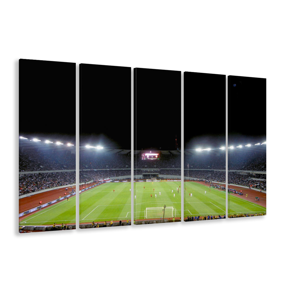 Boris Paichadze Dinamo Arena, Stadium Canvas, Sport Art, 5 Panel B, Extra Large Canvas, Canvas Print Wall Art
