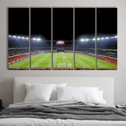 Boris Paichadze Dinamo Arena, Stadium Canvas, Sport Art, 5 Panel B, Extra Large Canvas, Canvas Print Wall Art