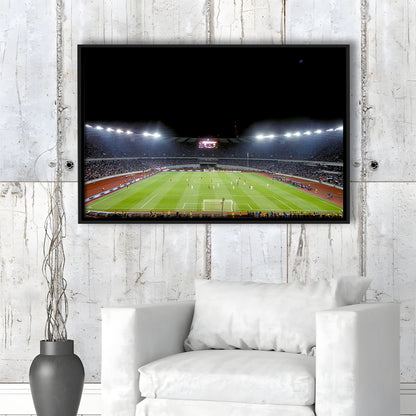 Boris Paichadze Dinamo Arena, Stadium Canvas, Sport Art, Framed Canvas Print Wall Art, Floating Frame