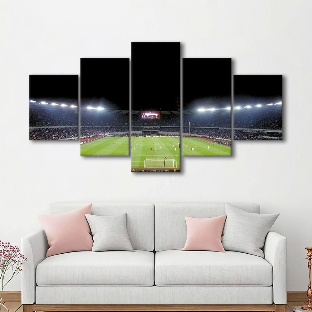 Boris Paichadze Dinamo Arena, Stadium Canvas, Sport Art, Gift for him, 5 Panel, Large Canvas, Canvas Print Wall Art