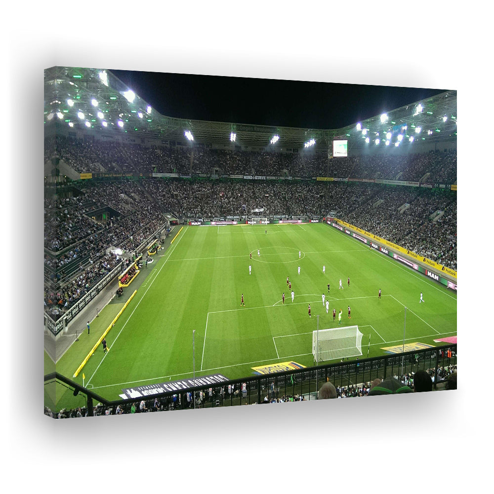 Borussia Park Stadium, Stadium Canvas, Sport Art, Gift for him, Man Cave Decor, Art Print, Canvas Print Wall Art