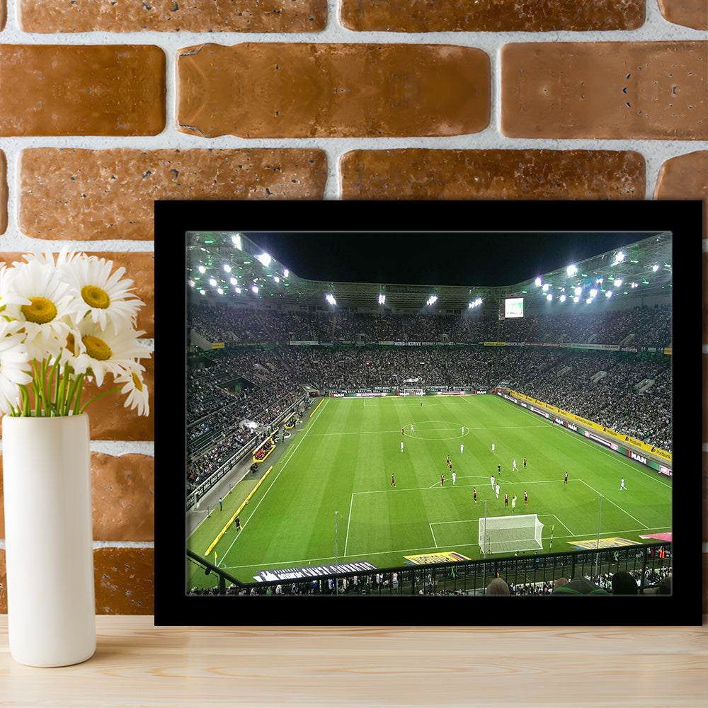 Borussia Park Stadium, Stadium Canvas, Sport Art, Gift for him, Framed Art Print Wall Decor, Picture Framed