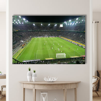 Borussia Park Stadium, Stadium Canvas, Sport Art, Gift for him, Man Cave Decor, Art Print, Canvas Print Wall Art