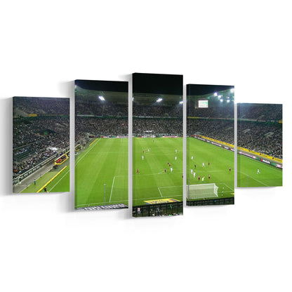 Borussia Park Stadium, Stadium Canvas, Sport Art, Gift for him, 5 Panel, Large Canvas, Canvas Print Wall Art