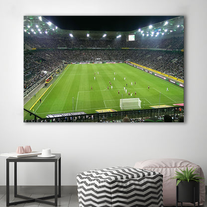 Borussia Park Stadium, Stadium Canvas, Sport Art, Gift for him, Man Cave Decor, Art Print, Canvas Print Wall Art