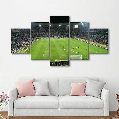 Borussia Park Stadium, Stadium Canvas, Sport Art, Gift for him, 5 Panel, Large Canvas, Canvas Print Wall Art