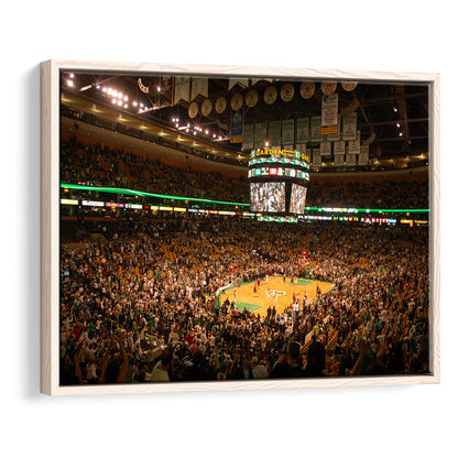 Boston Garden, Stadium Canvas, Sport Art, Framed Canvas Print Wall Art, Floating Frame