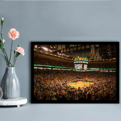 Boston Garden, Stadium Canvas, Sport Art, Gift for him, Framed Art Print Wall Decor, Picture Framed