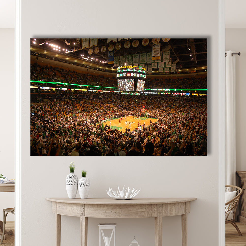 Boston Garden, Stadium Canvas, Sport Art, Gift for him, Man Cave Decor, Art Print, Canvas Print Wall Art