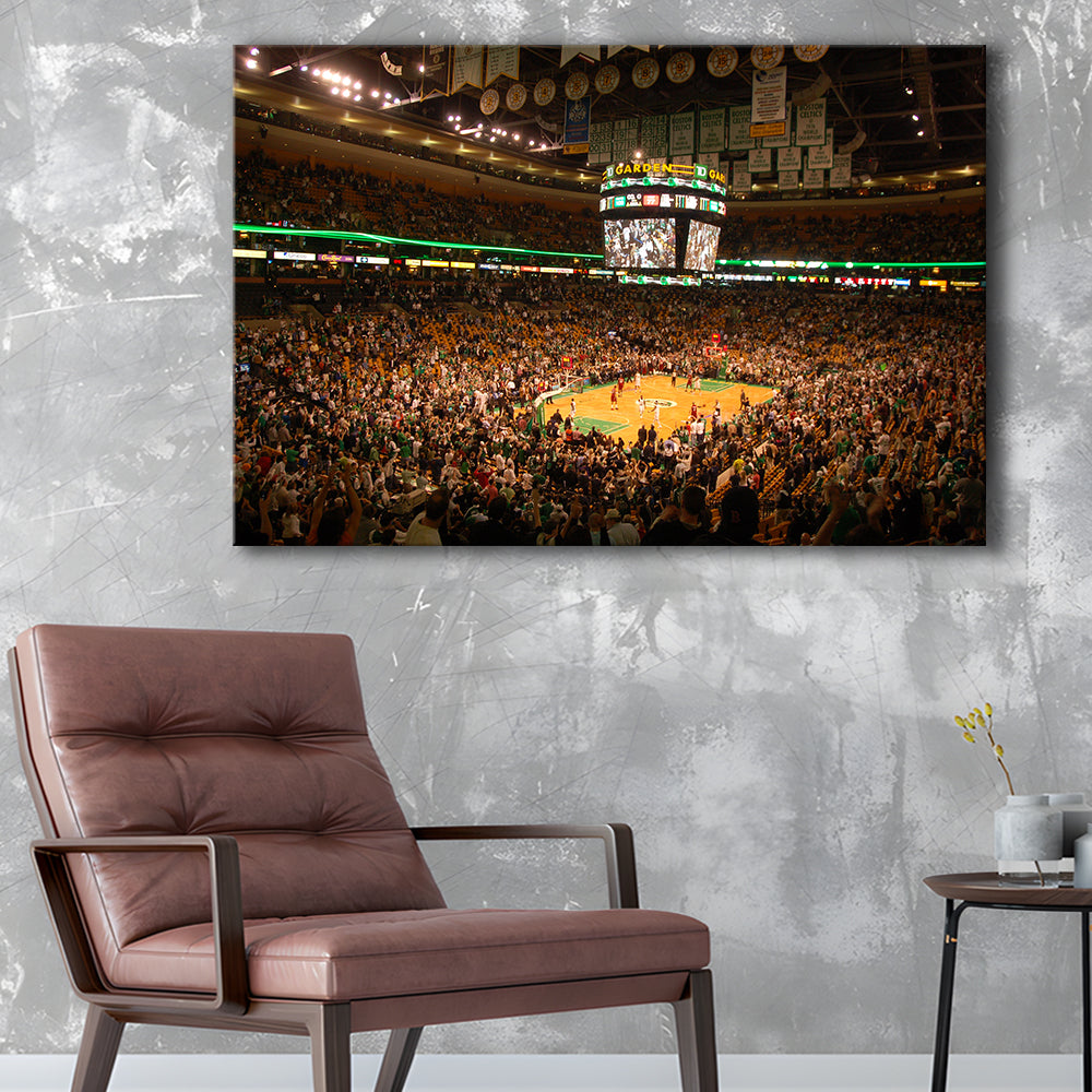 Boston Garden, Stadium Canvas, Sport Art, Gift for him, Man Cave Decor, Art Print, Canvas Print Wall Art