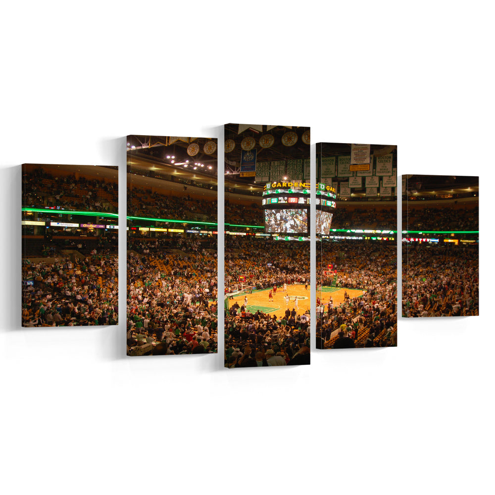 Boston Garden, Stadium Canvas, Sport Art, Gift for him, 5 Panel, Large Canvas, Canvas Print Wall Art