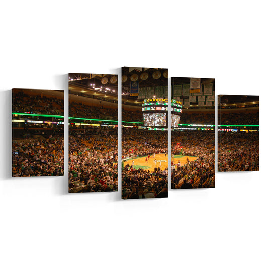 Boston Garden, Stadium Canvas, Sport Art, Gift for him, 5 Panel, Large Canvas, Canvas Print Wall Art