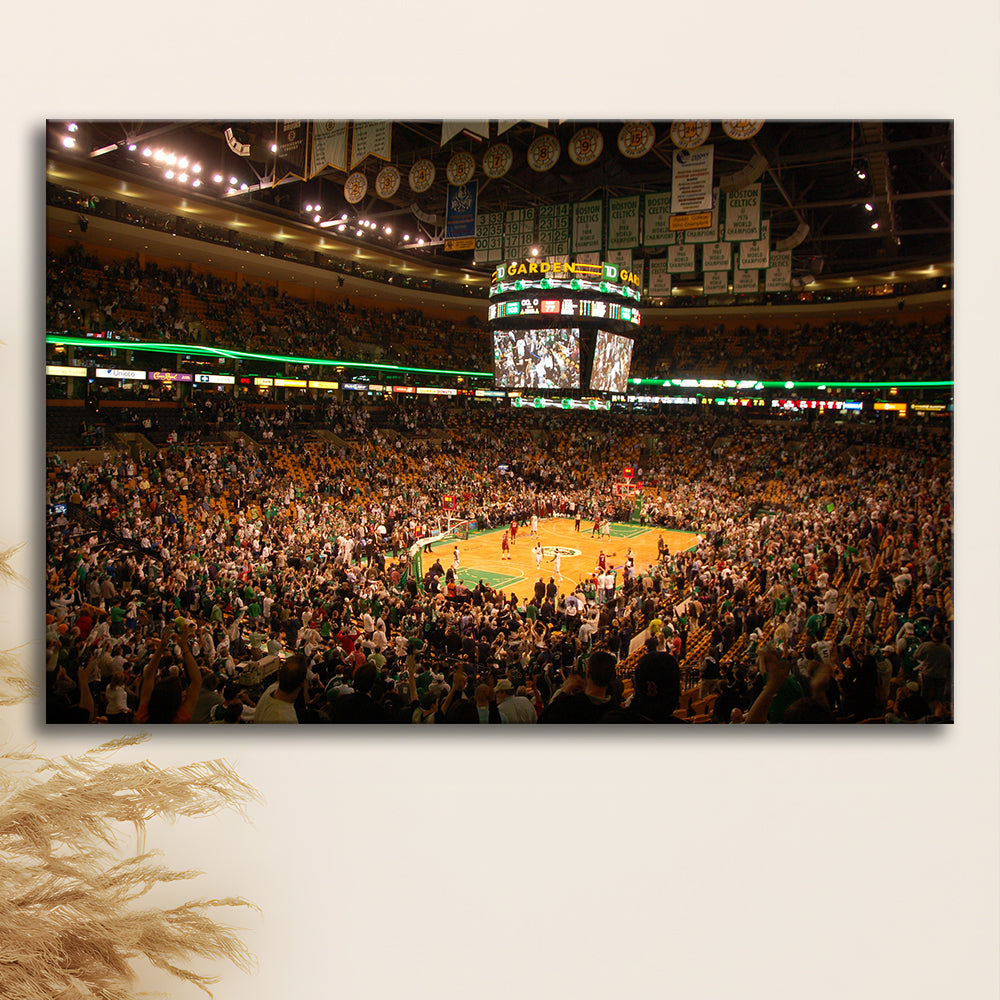 Boston Garden, Stadium Canvas, Sport Art, Gift for him, Man Cave Decor, Art Print, Canvas Print Wall Art