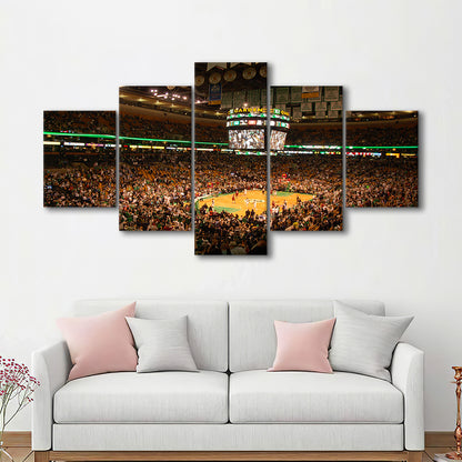 Boston Garden, Stadium Canvas, Sport Art, Gift for him, 5 Panel, Large Canvas, Canvas Print Wall Art