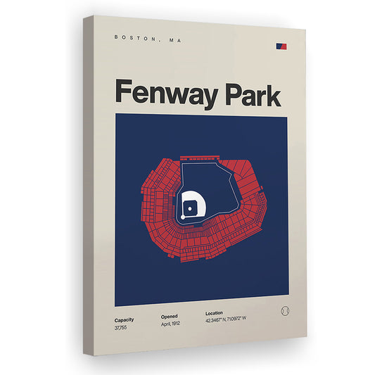 Boston Stadium Print, Fenway Park Stadium Print, Fan Gifts, Sport Art, Canvas Print Wall Art