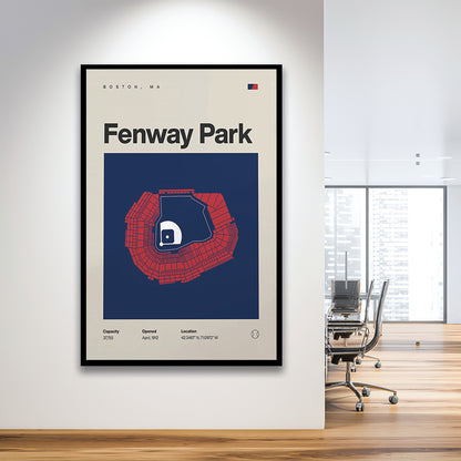 Boston Stadium Print, Fenway Park Stadium Print, Gifts for him, Sport Art, Framed Art Print Wall Decor