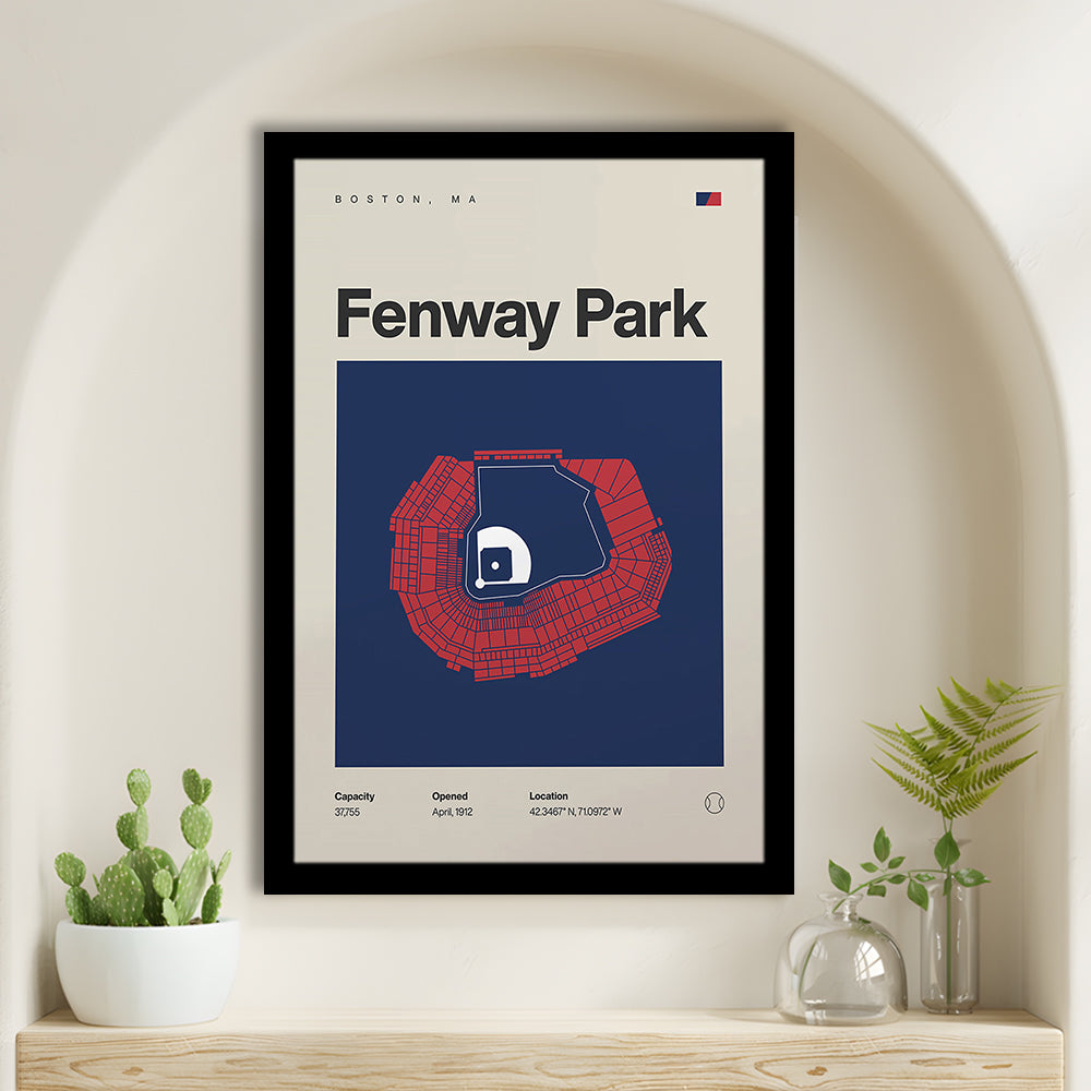 Boston Stadium Print, Fenway Park Stadium Print, Gifts for him, Sport Art, Framed Art Print Wall Decor