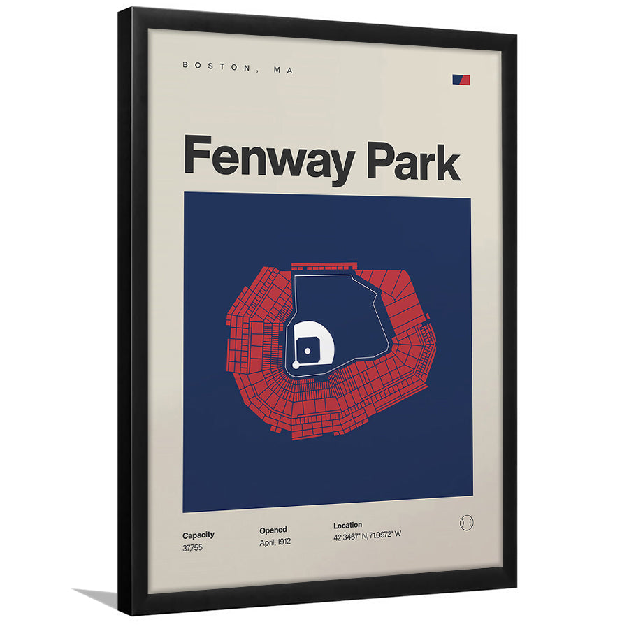 Boston Stadium Print, Fenway Park Stadium Print, Gifts for him, Sport Art, Framed Art Print Wall Decor