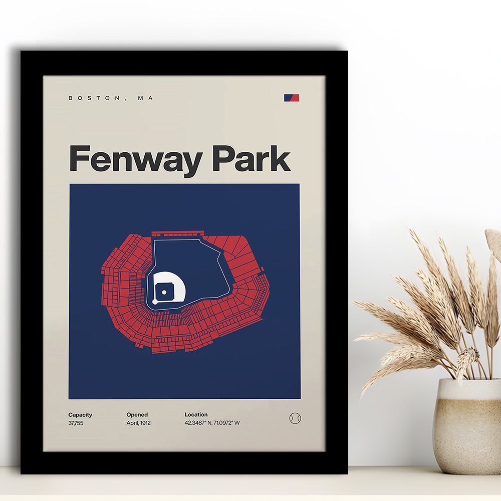 Boston Stadium Print, Fenway Park Stadium Print, Gifts for him, Sport Art, Framed Art Print Wall Decor