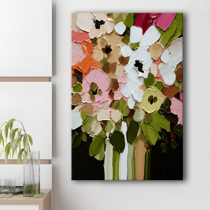 Botanica Flower Wall Art Painting Print, Canvas Print, Canvas Decor