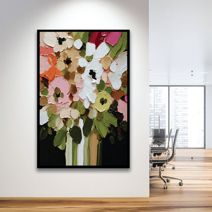 Botanica Flower Wall Art Painting Print, Framed Art Print, Fine Art Print