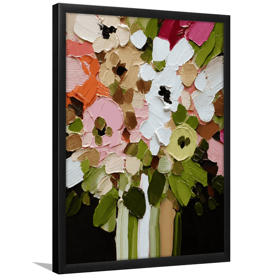 Botanica Flower Wall Art Painting Print, Framed Art Print, Fine Art Print
