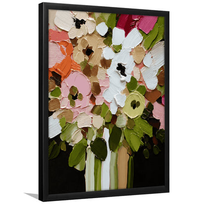 Botanica Flower Wall Art Painting Print, Framed Art Print, Fine Art Print