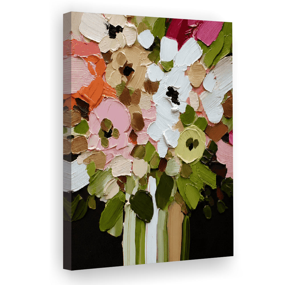 Botanica Flower Wall Art Painting Print, Canvas Print, Canvas Decor