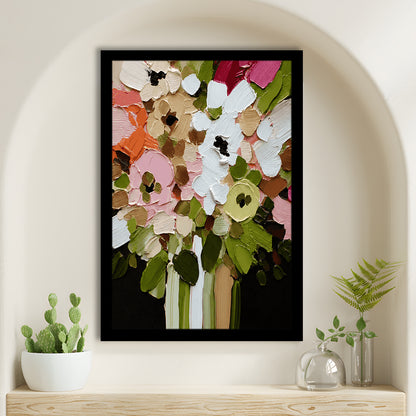 Botanica Flower Wall Art Painting Print, Framed Art Print, Fine Art Print