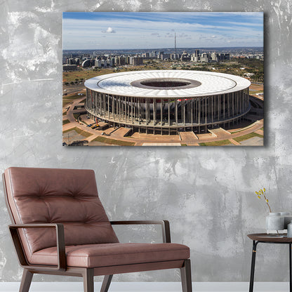 Brasilia Stadium, Stadium Canvas, Sport Art, Gift for him, Man Cave Decor, Art Print, Canvas Print Wall Art