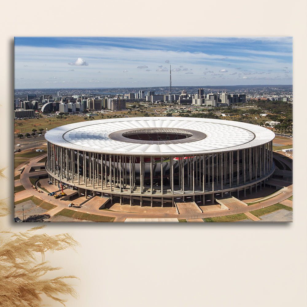 Brasilia Stadium, Stadium Canvas, Sport Art, Gift for him, Man Cave Decor, Art Print, Canvas Print Wall Art