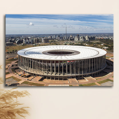 Brasilia Stadium, Stadium Canvas, Sport Art, Gift for him, Man Cave Decor, Art Print, Canvas Print Wall Art